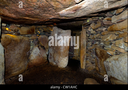 Sépulture néolithique La Hougue Bie ca. 3,000 b.c.Île de Jersey, Channel Islands Banque D'Images