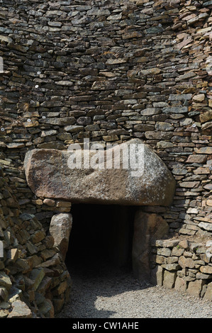 Sépulture néolithique La Hougue Bie ca. 3,000 b.c.Île de Jersey, Channel Islands Banque D'Images