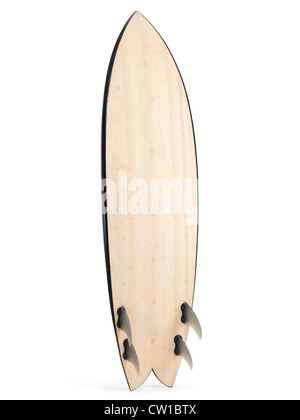 Surf La face inférieure montrant palmes isolé sur fond blanc avec clipping path Banque D'Images