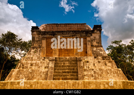 Temple de l'Homme barbu, Chichen Itza Banque D'Images