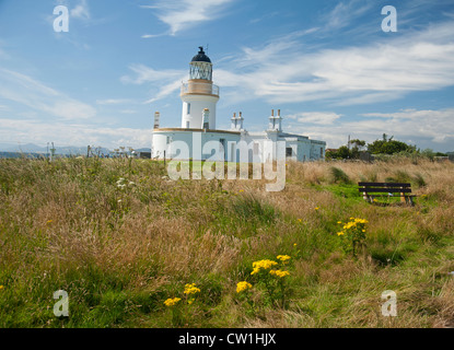 Channory Point Lighthouse, automatisé depuis 1984, Moray Firth près de Fortrose dans Easter Ross. 8294 SCO Banque D'Images