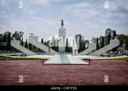 Monumento al général Ignacio Zaragoza à Puebla, Mexique. Ignacio Zaragoza Seguín est un général de l'armée mexicaine. Banque D'Images