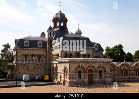 Abbey Mills Station de pompage des eaux usées, Londres, Angleterre, Royaume-Uni. Banque D'Images