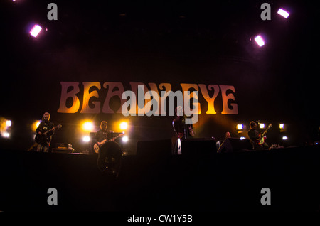 Avec Liam Gallagher d'Oasis autrefois Beady Eye Banque D'Images