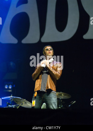 Avec Liam Gallagher d'Oasis autrefois Beady Eye Banque D'Images