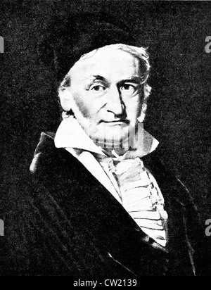 Karl Friedrich Gauß, Johann Carl Friedrich Gauss Banque D'Images