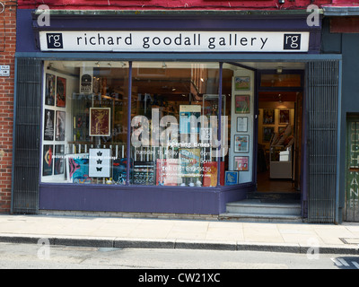 Richard Goodall Gallery de Manchester UK Northern Quarter Banque D'Images