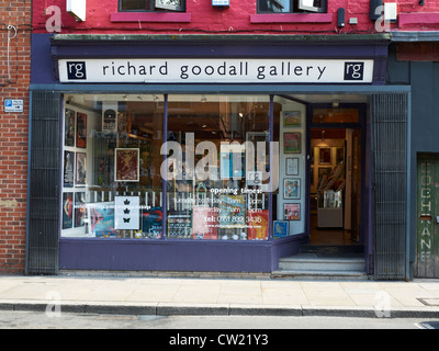 Richard Goodall Gallery de Manchester UK Northern Quarter Banque D'Images