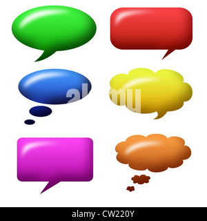 Illustration de bulles de shiny Banque D'Images