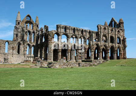 L'Abbaye de Whitby, North Yorkshire, UK Banque D'Images