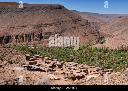 Paysages des Gorges de Todra, Maroc Banque D'Images