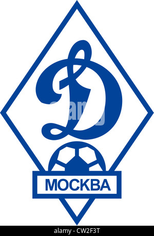 Logo de fédération de football club Dynamo de Moscou. Banque D'Images