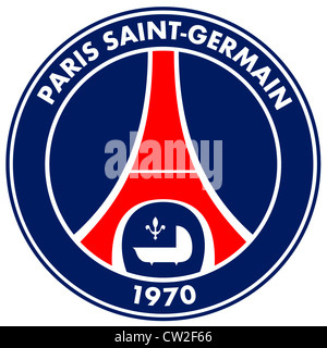 L'emblème de l'équipe de France de football Paris Saint-Germain Football Club PSG. Banque D'Images