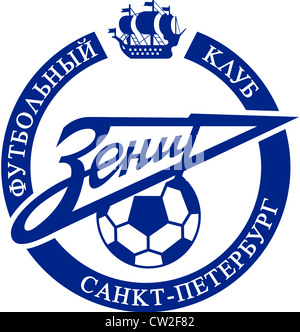 Logo de l'équipe de football russe FK Zenit Sankt Petersburg. Banque D'Images