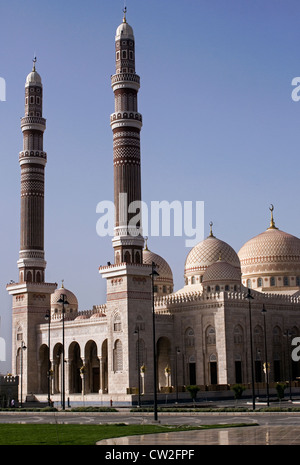 Mosquée Al Raaess, Sana'a, Site du patrimoine mondial de l'UNESCO, le Yémen, l'Asie occidentale, Péninsule Arabique. Banque D'Images