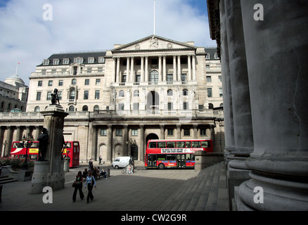 Le quartier financier de Londres, la Banque d'Angleterre Banque D'Images