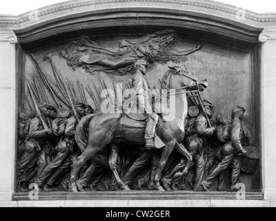 Sculpture de secours à Boston Massachusetts USA Banque D'Images