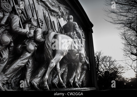 Sculpture de secours à Boston Massachusetts USA Banque D'Images