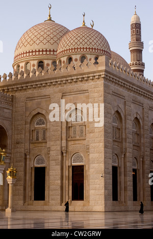 Mosquée Al Raaess, Sana'a, Site du patrimoine mondial de l'UNESCO, le Yémen, l'Asie occidentale, Péninsule Arabique. Banque D'Images