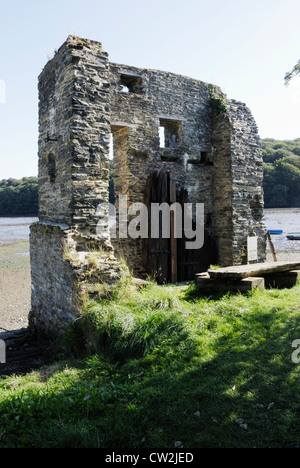 Les ruines de la mine d'étain de Cornwall Devoran streaming Banque D'Images