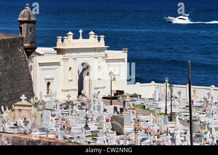 PUERTO RICO - Santa María Magdalena cimetière San Juan Banque D'Images