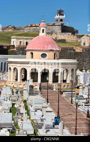 PUERTO RICO - Santa María Magdalena cimetière San Juan Banque D'Images