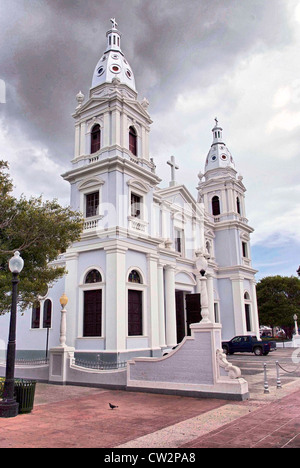 PONCE - Porto Rico's Second City Plaza Las Delicias Cathédrale Notre-Dame de Guadalupe Banque D'Images