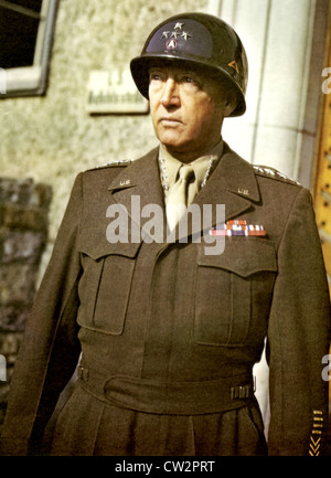 GEORGE SMITH PATTON (1885-1945) général de l'armée américaine en 1944 Banque D'Images