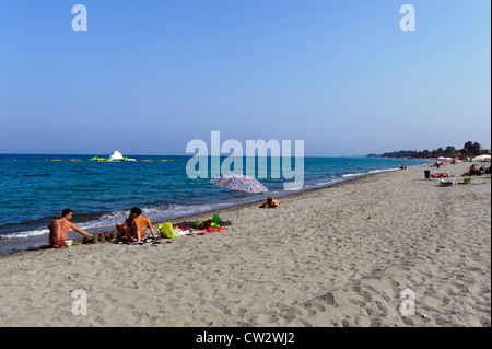 Plage De Moriani Plage Corse France Banque Dimages Photo