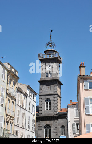 Tour de l'horloge, tour de l'horloge, Issoire Auvergne France Banque D'Images