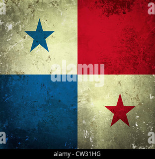 Grunge flag of Panama Banque D'Images