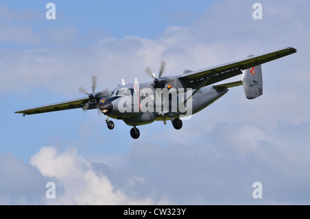 Le PZL Mielec Z-28 Bryza exploités par la marine polonaise de l'approche à l'atterrissage à RAF Fairford Banque D'Images