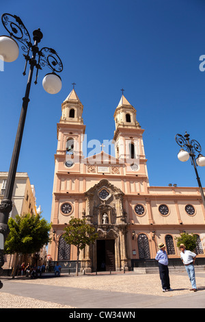 Eglise de San Antonio, la Plaza San Antonio, Cadix, Andalousie, Espagne, Europe. Banque D'Images