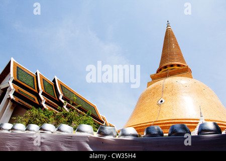 Phra Pathom Chedi, la plus grande pagode à Nakhon Pathom province , Thaïlande Banque D'Images