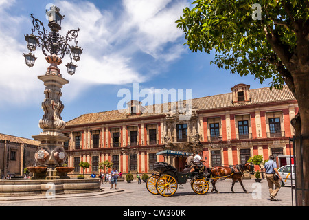 Palais de l'archevêque, Plaza de los Reyes, Séville, Andalousie, Espagne, Europe. Banque D'Images