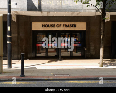 Entrée de House of Fraser store sur Deansgate Manchester UK Banque D'Images