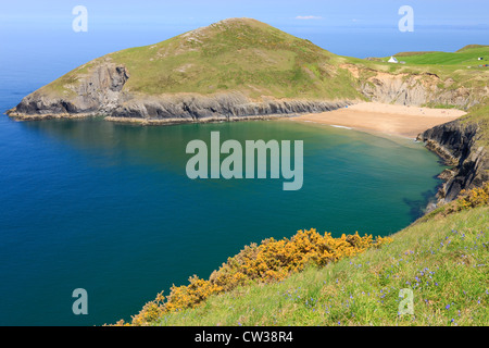 Mwynt Beach Galles Ceredigion Banque D'Images