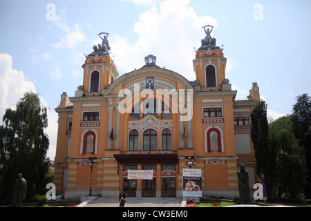 Cluj-Napoca, Roumanie Le Théâtre National Lucian Blaga Banque D'Images