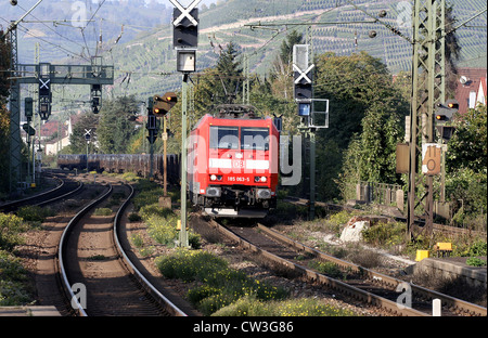 Train de fret de la Deutsche Bahn AG Banque D'Images