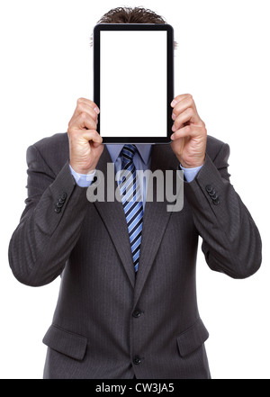 Businessman holding digital tablet Banque D'Images