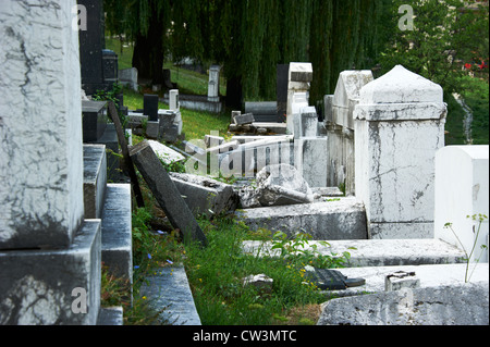 L'ancien cimetière juif de Sarajevo, Bosnie Herzégovine Banque D'Images