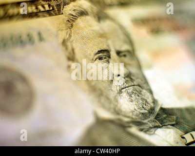 Close-up de cinquante dollars Banque D'Images