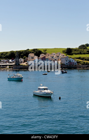 Développement du logement côtière moderne donnant sur la mer au point de Peveril, Swanage, Dorset, UK Purbeck. Banque D'Images