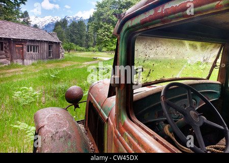 L'État de Washington USA Stehekin North Cascades National Park et verger historique Buckner Buckner Homestead Homestead heritage Banque D'Images