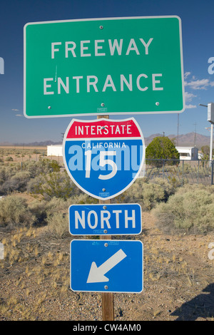 US Interstate 15 route de quitter Las Vegas, NV Banque D'Images