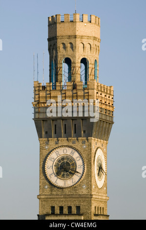 Tour de l'horloge Bromo-Seltzer, Baltimore, Maryland Banque D'Images