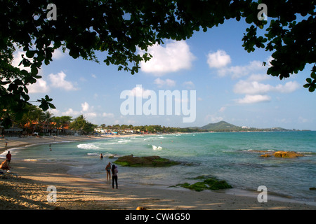 Le Golfe de Thaïlande sur l'île de Ko Samui, Thaïlande. Banque D'Images