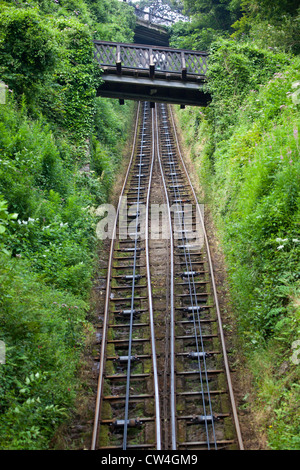 Lynton et Lynmouth Cliff Railway Banque D'Images