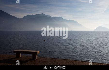 Vue sur le lac de Côme, Italie Banque D'Images