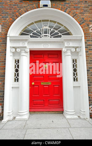 Portes géorgiennes à Dublin Banque D'Images